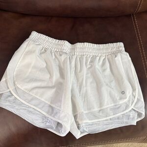 Women's White Avia Athletic Shorts